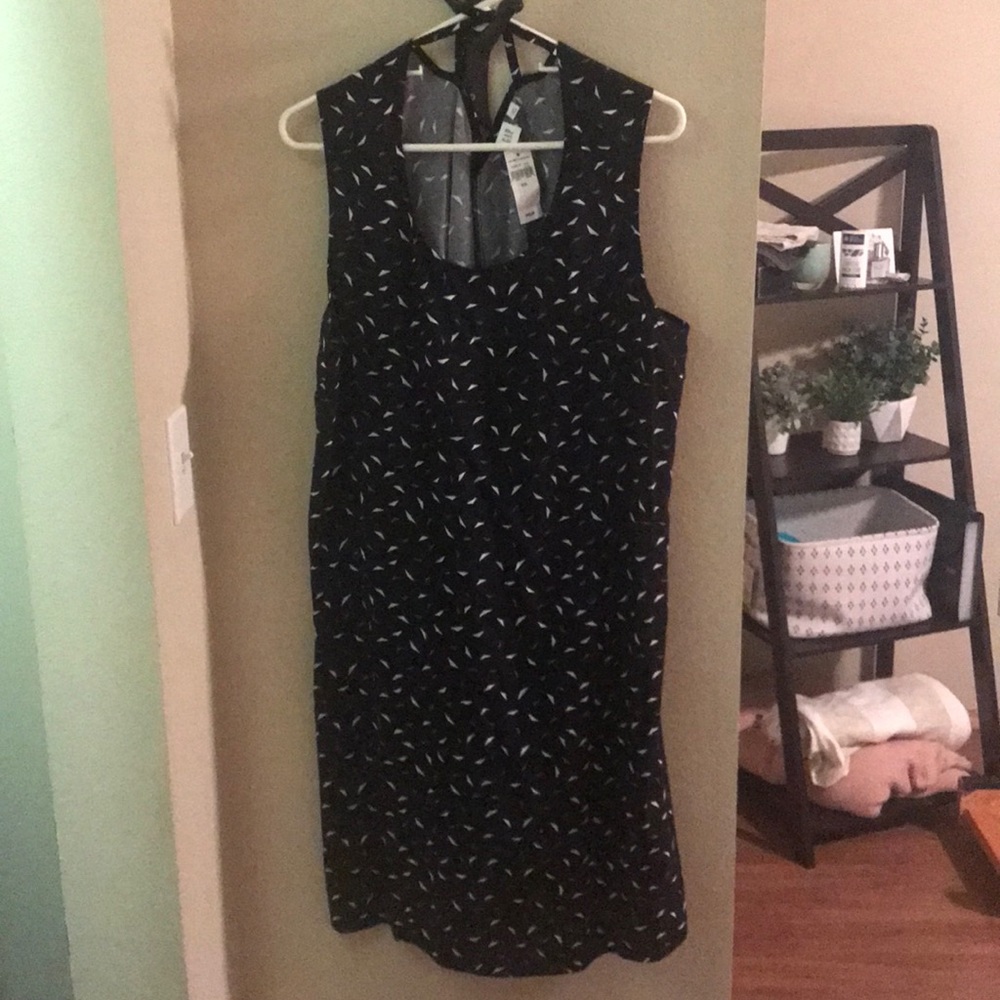 Black patterned dress